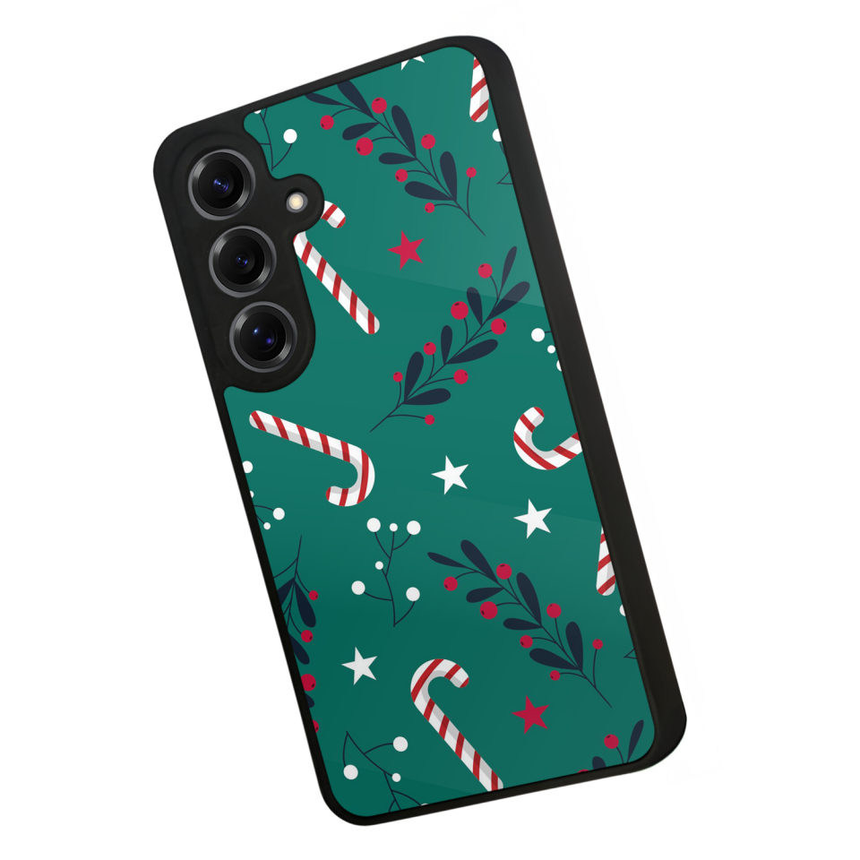 Samsung Galaxy S25 Uyumlu Yilbasi Christmas Tasarımlı Glossy Premium Kılıf