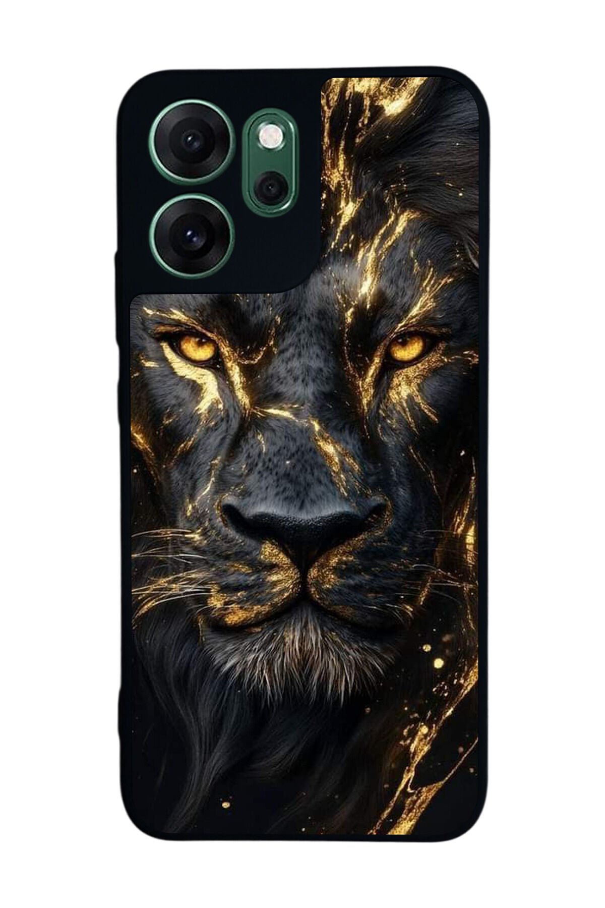 Oppo Reno 14F Uyumlu Aslan Tasarımlı Glossy Premium Kılıf