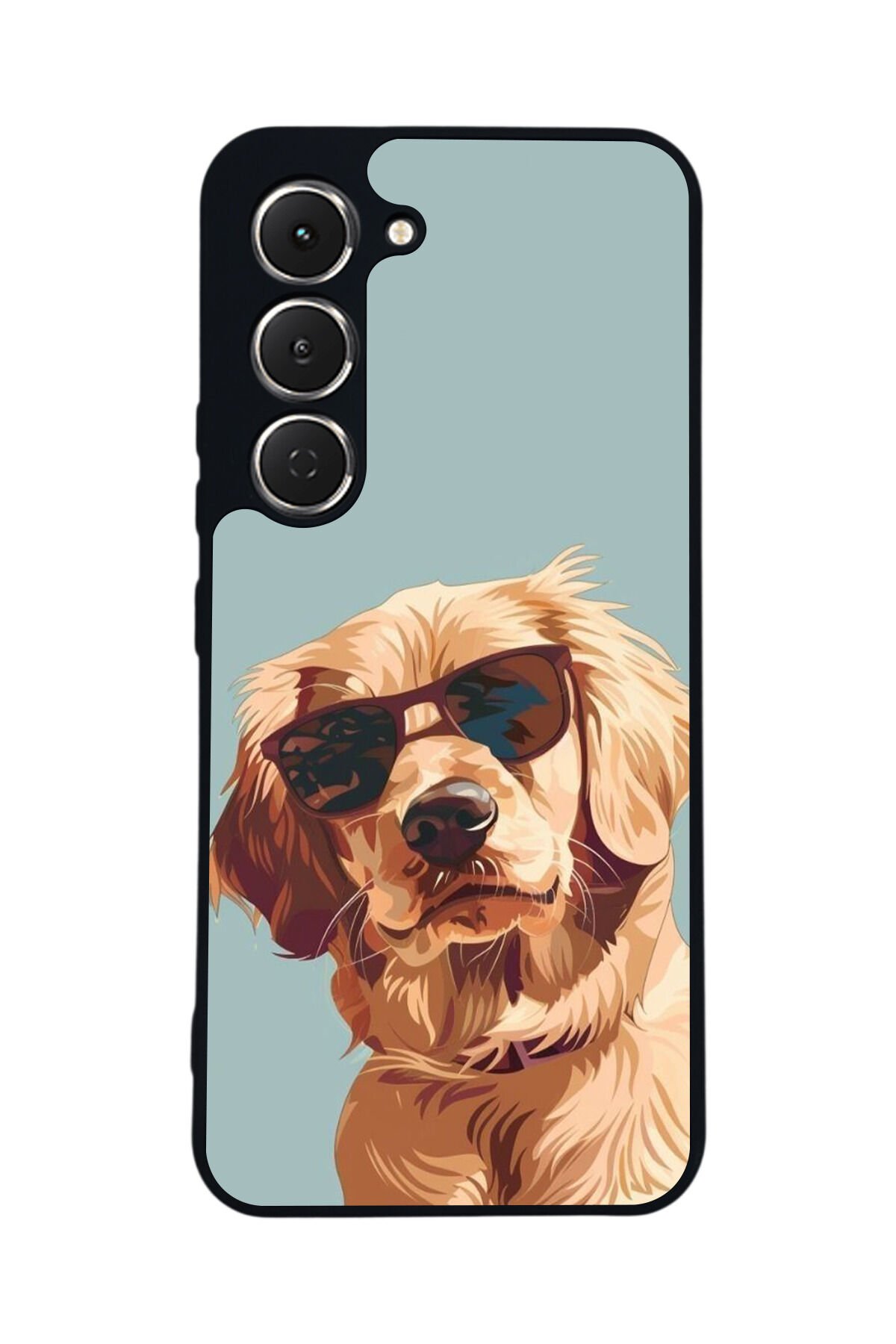 Tecno Spark 40 Pro Uyumlu Golden Kopek Tasarımlı Glossy Premium Kılıf