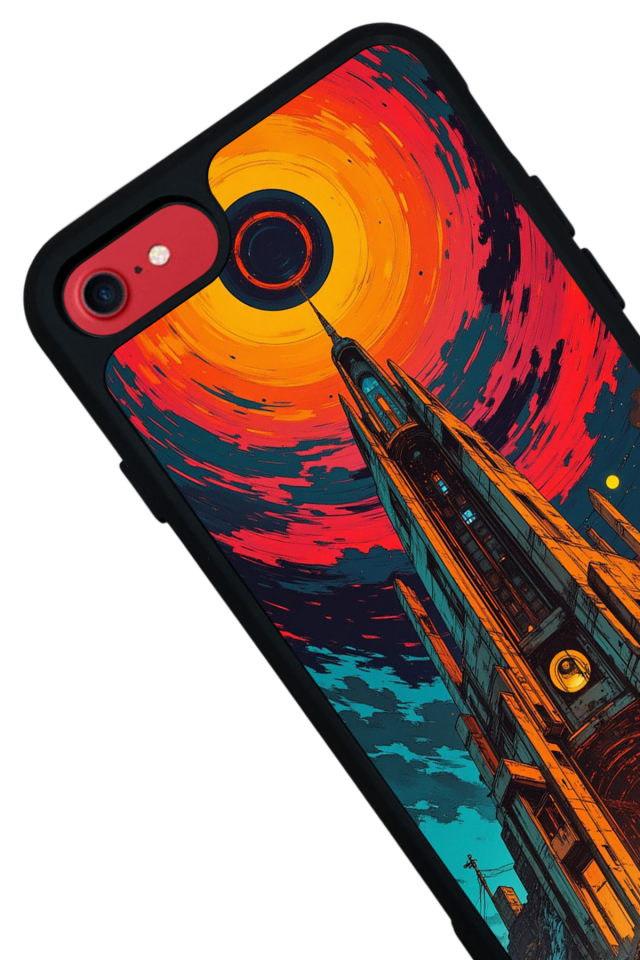 iPhone SE Uyumlu Abstract Tasarımlı Glossy Premium Kılıf