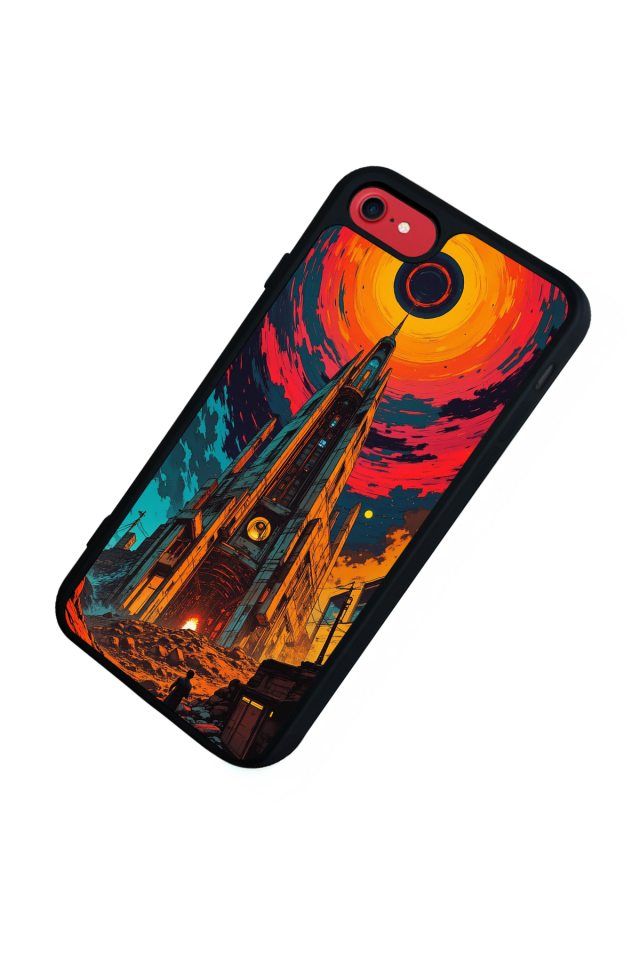iPhone SE Uyumlu Abstract Tasarımlı Glossy Premium Kılıf