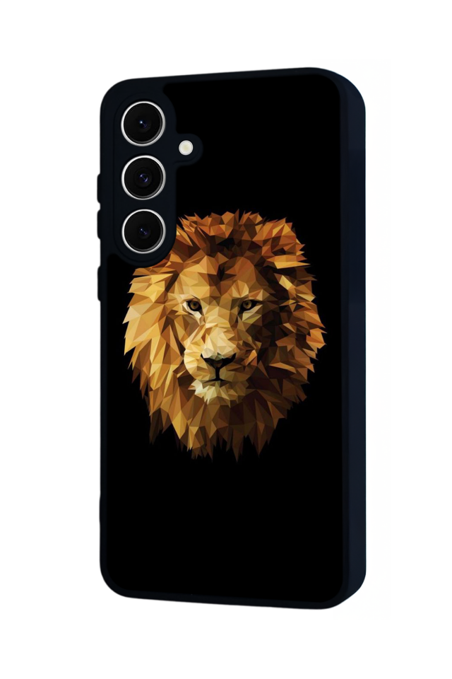 Samsung Galaxy S24 FE Uyumlu Aslan Tasarımlı Glossy Premium Kılıf