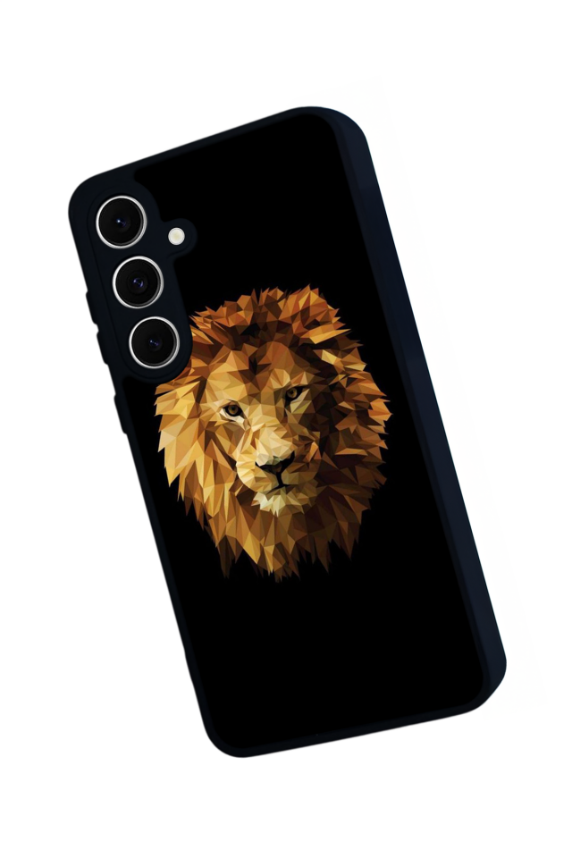 Samsung Galaxy S24 FE Uyumlu Aslan Tasarımlı Glossy Premium Kılıf