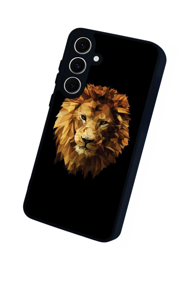 Samsung Galaxy S24 FE Uyumlu Aslan Tasarımlı Glossy Premium Kılıf