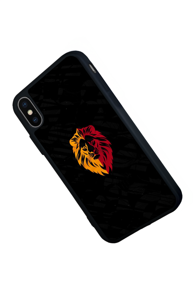 iPhone XS Max Uyumlu Aslan Tasarımlı Glossy Premium Kılıf