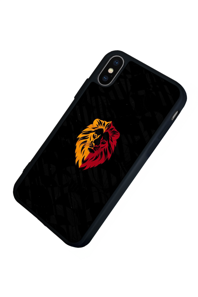 iPhone XS Max Uyumlu Aslan Tasarımlı Glossy Premium Kılıf