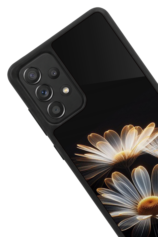 Samsung Galaxy A72 Uyumlu Cicek Tasarımlı Glossy Premium Kılıf