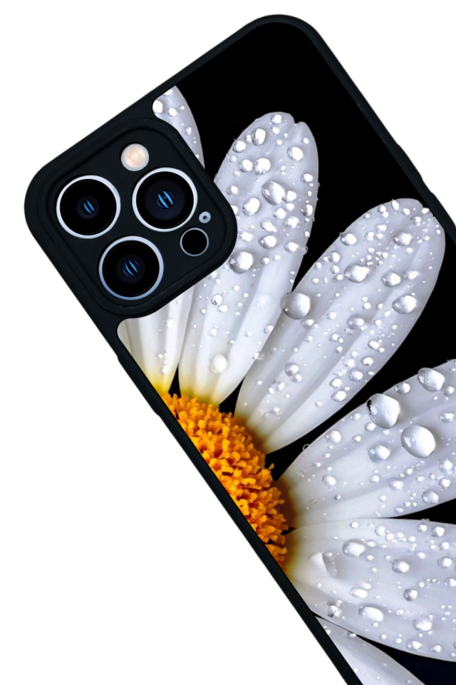iPhone 12 Pro Max Uyumlu Cicek Tasarımlı Glossy Premium Kılıf