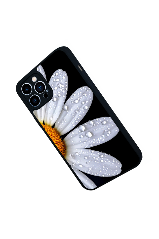 iPhone 12 Pro Max Uyumlu Cicek Tasarımlı Glossy Premium Kılıf