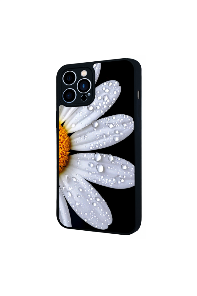 iPhone 12 Pro Max Uyumlu Cicek Tasarımlı Glossy Premium Kılıf
