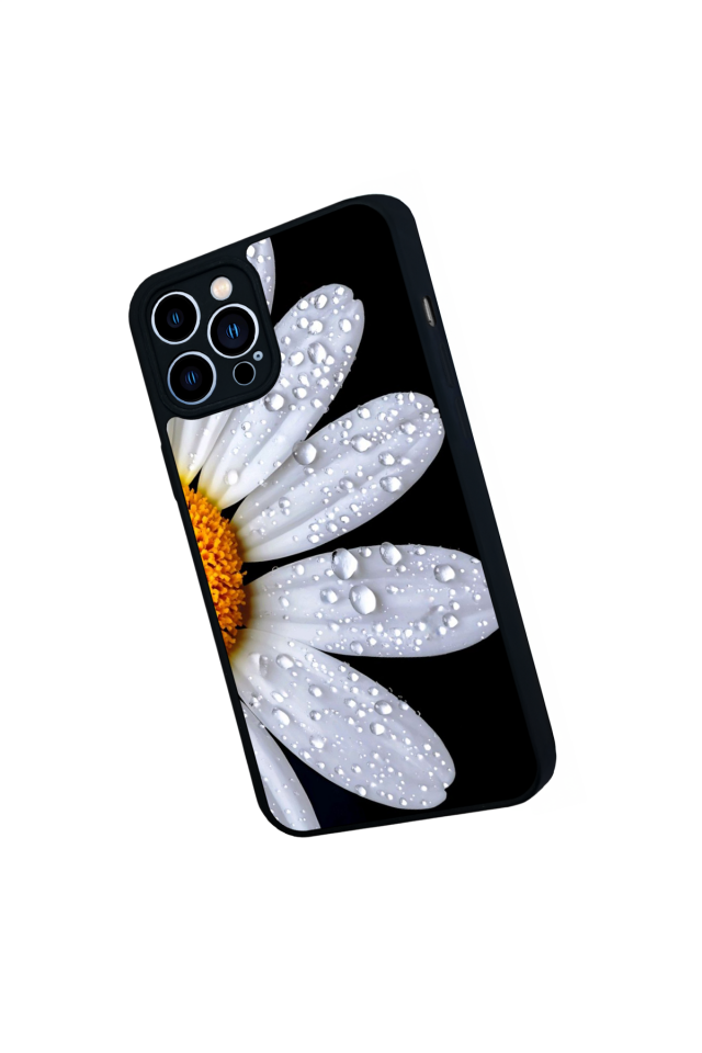 iPhone 12 Pro Max Uyumlu Cicek Tasarımlı Glossy Premium Kılıf