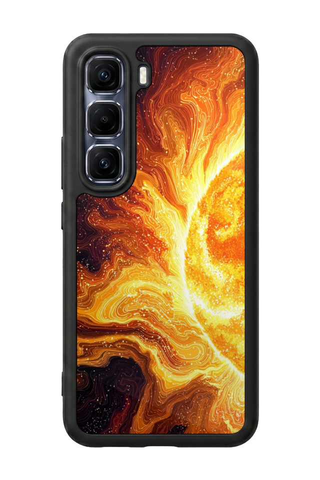 Infinix Hot 60 Pro Plus Uyumlu Güneş Tasarımlı Glossy Premium Kılıf