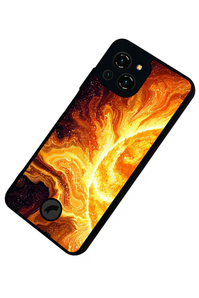 Reeder S23 Pro Max Uyumlu Gunes Tasarımlı Glossy Premium Kılıf