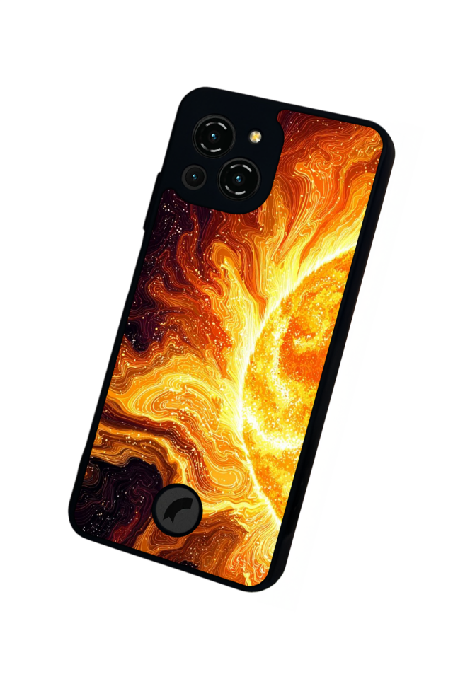 Reeder S23 Pro Max Uyumlu Gunes Tasarımlı Glossy Premium Kılıf