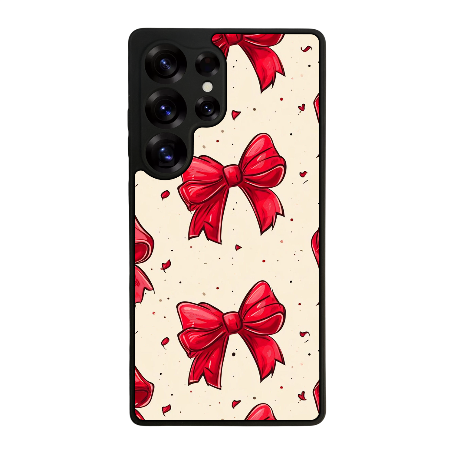 Samsung Galaxy S25 Ultra Uyumlu Kurdele Tasarımlı Glossy Premium Kılıf