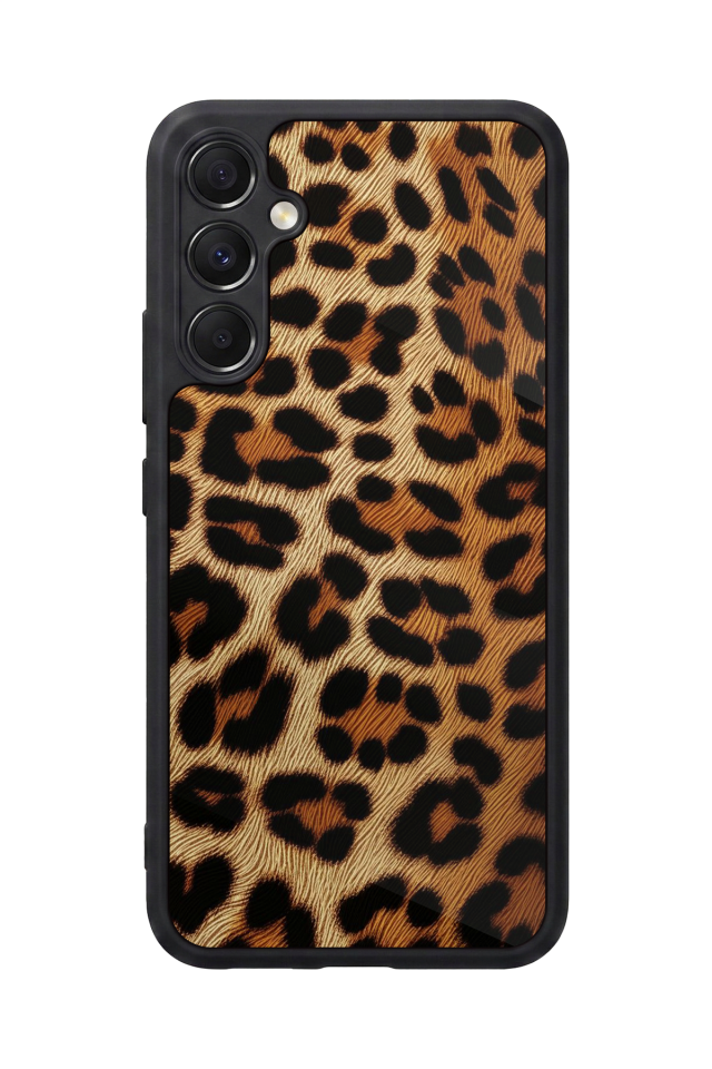 Samsung Galaxy M34 Uyumlu Leopar Tasarımlı Glossy Premium Kılıf