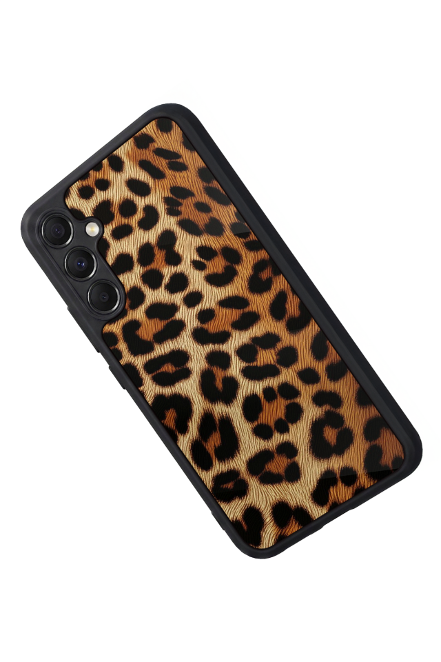 Samsung Galaxy M34 Uyumlu Leopar Tasarımlı Glossy Premium Kılıf
