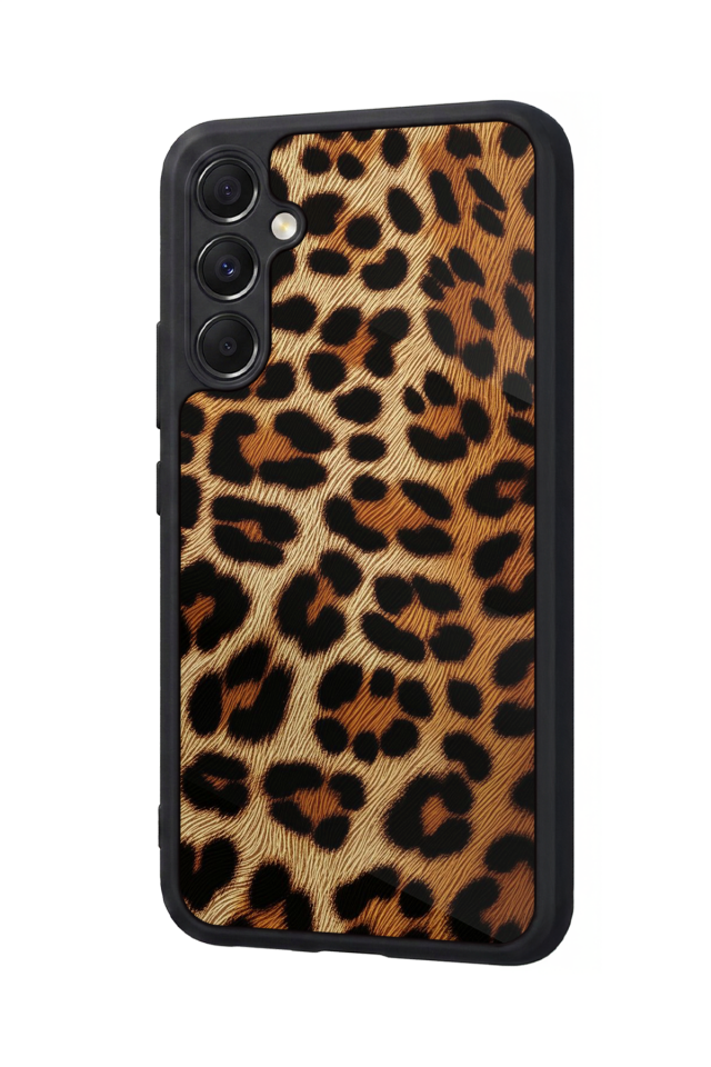 Samsung Galaxy M34 Uyumlu Leopar Tasarımlı Glossy Premium Kılıf