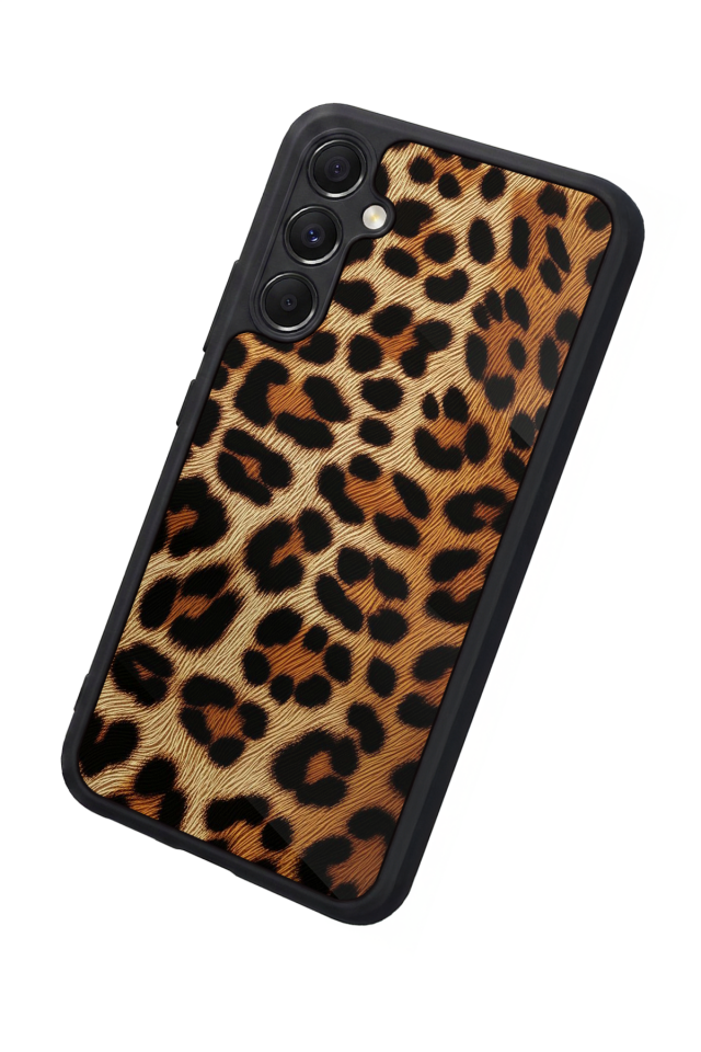 Samsung Galaxy M34 Uyumlu Leopar Tasarımlı Glossy Premium Kılıf