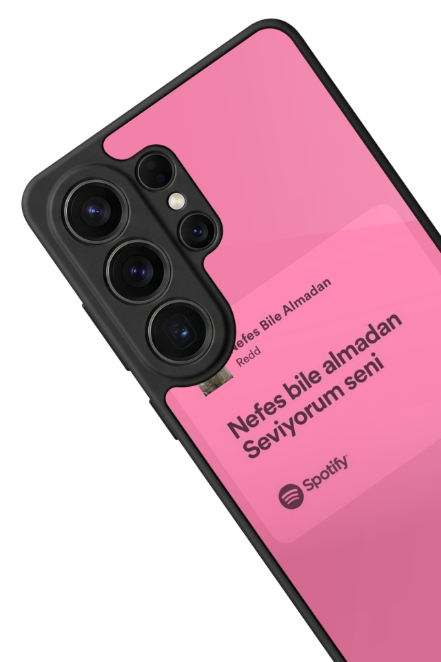 Samsung Galaxy S26 Ultra Uyumlu Sarki Sozleri Tasarımlı Glossy Premium Kılıf