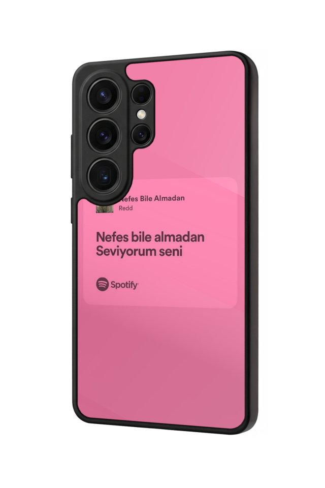 Samsung Galaxy S26 Ultra Uyumlu Sarki Sozleri Tasarımlı Glossy Premium Kılıf