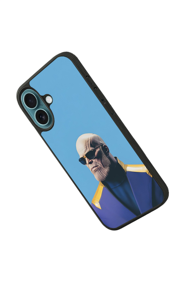 iPhone 16 Plus Uyumlu Thanos Tasarımlı Glossy Premium Kılıf