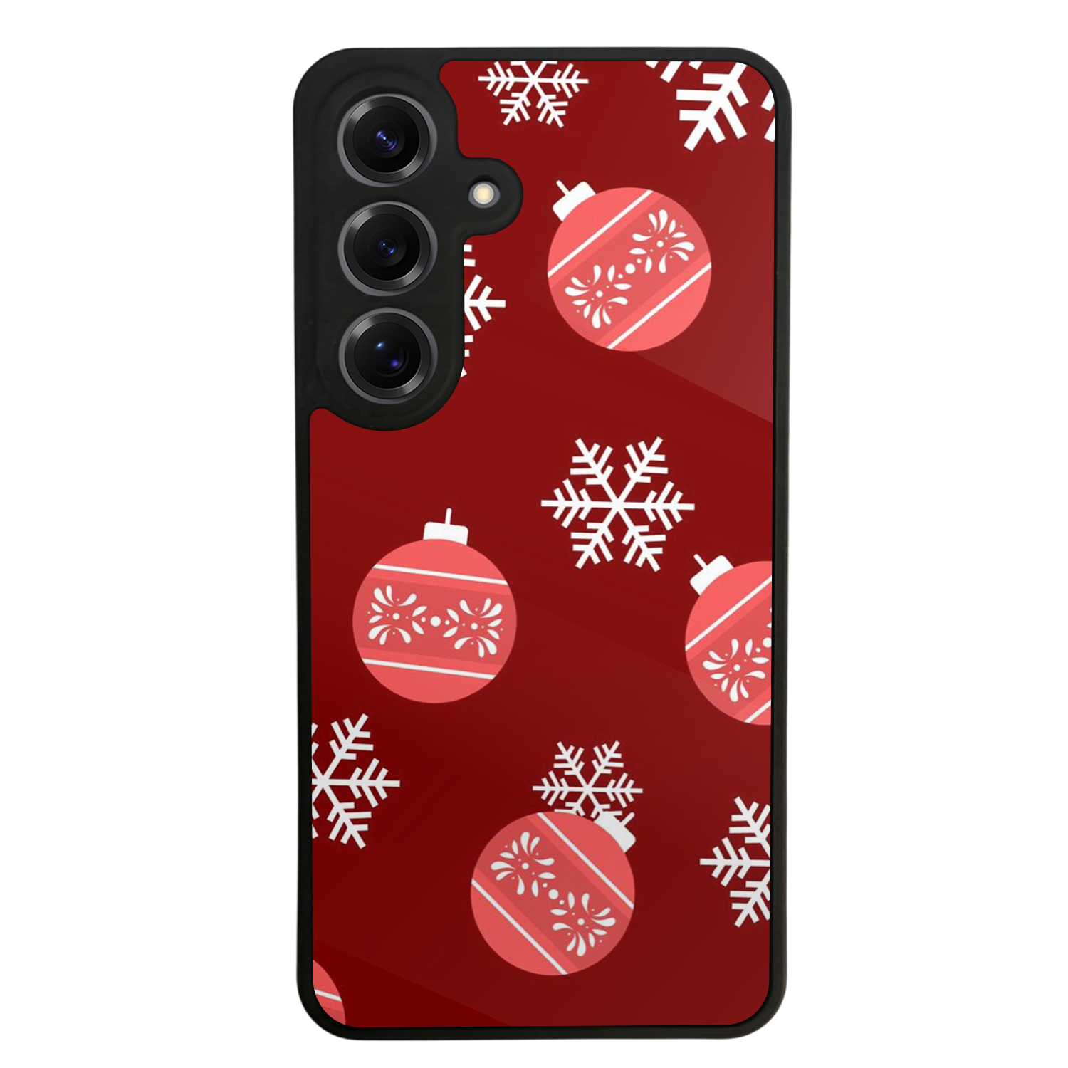 Samsung Galaxy S25 Uyumlu Yilbasi Christmas Tasarımlı Glossy Premium Kılıf