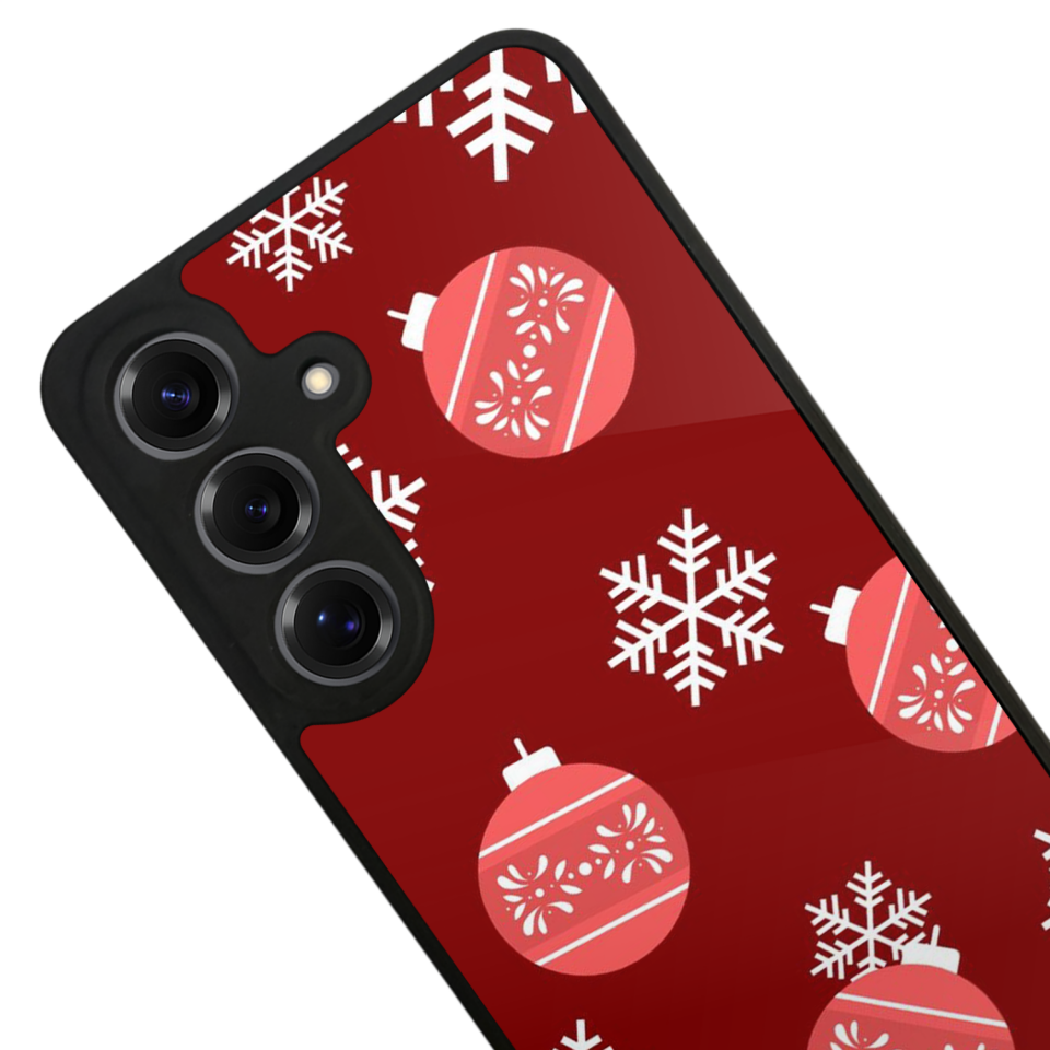 Samsung Galaxy S25 Uyumlu Yilbasi Christmas Tasarımlı Glossy Premium Kılıf