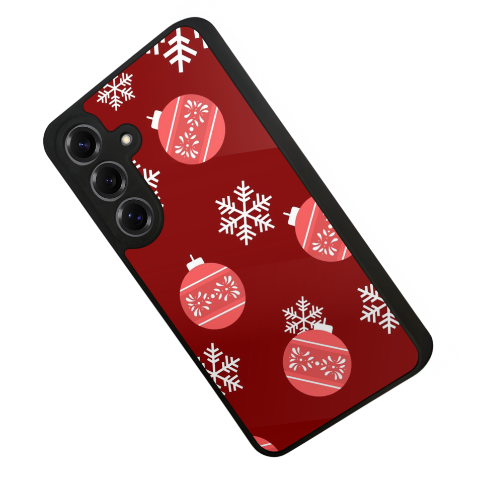 Samsung Galaxy S25 Uyumlu Yilbasi Christmas Tasarımlı Glossy Premium Kılıf