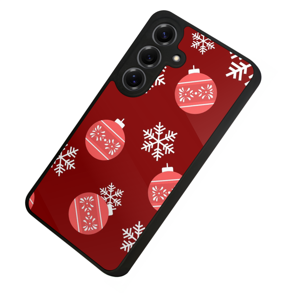 Samsung Galaxy S25 Uyumlu Yilbasi Christmas Tasarımlı Glossy Premium Kılıf