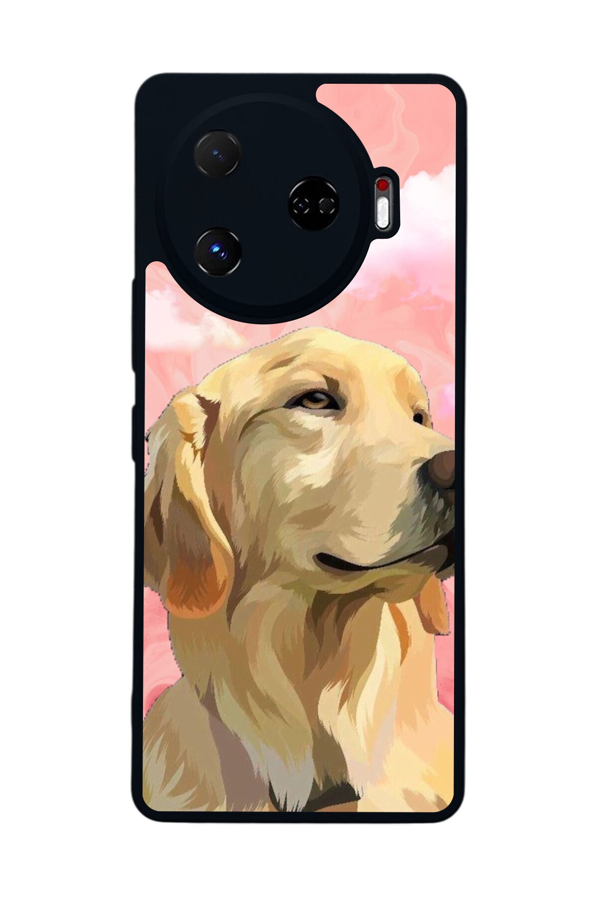 Tecno Camon 30 Pro Uyumlu Golden Kopek Tasarımlı Glossy Premium Kılıf