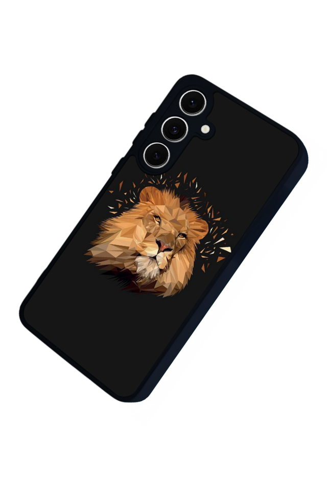 Samsung Galaxy S24 FE Uyumlu Aslan Tasarımlı Glossy Premium Kılıf