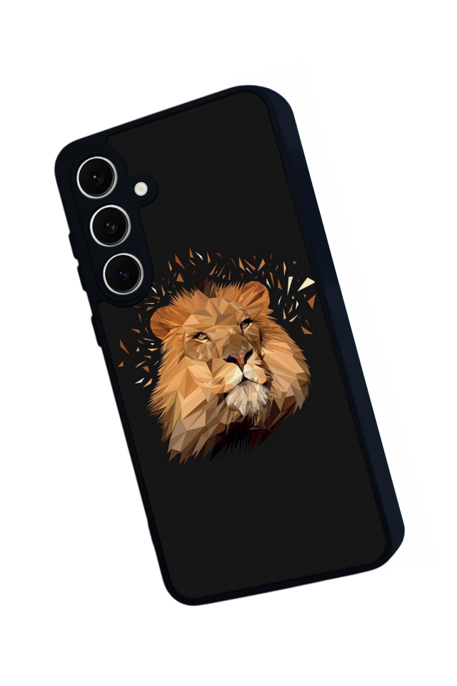 Samsung Galaxy S24 FE Uyumlu Aslan Tasarımlı Glossy Premium Kılıf