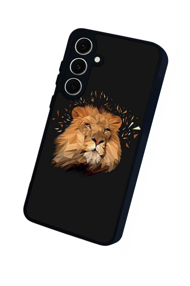 Samsung Galaxy S24 FE Uyumlu Aslan Tasarımlı Glossy Premium Kılıf