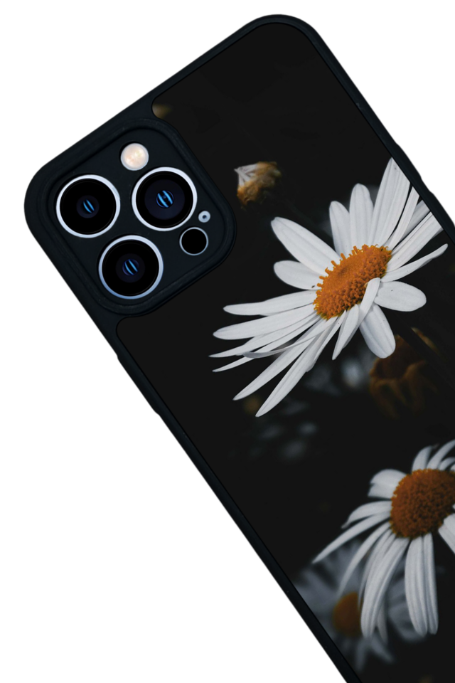 iPhone 12 Pro Max Uyumlu Cicek Tasarımlı Glossy Premium Kılıf