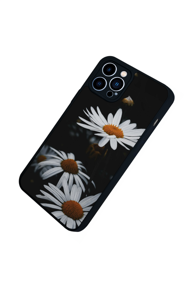 iPhone 12 Pro Max Uyumlu Cicek Tasarımlı Glossy Premium Kılıf