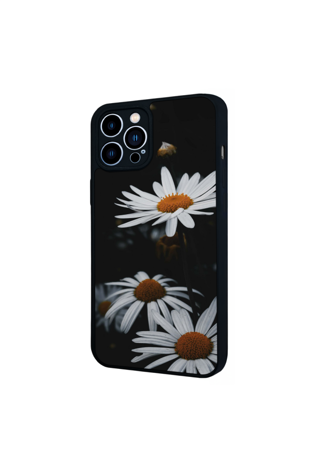 iPhone 12 Pro Max Uyumlu Cicek Tasarımlı Glossy Premium Kılıf