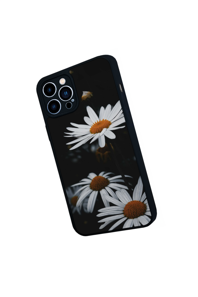 iPhone 12 Pro Max Uyumlu Cicek Tasarımlı Glossy Premium Kılıf