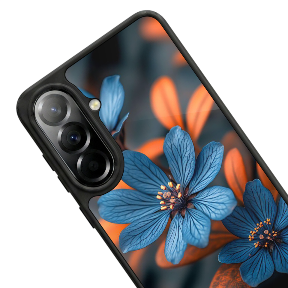 Samsung Galaxy A57 Uyumlu Cicek Tasarımlı Glossy Premium Kılıf