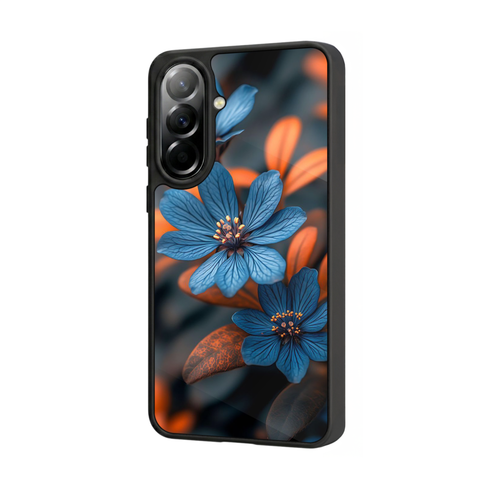 Samsung Galaxy A57 Uyumlu Cicek Tasarımlı Glossy Premium Kılıf