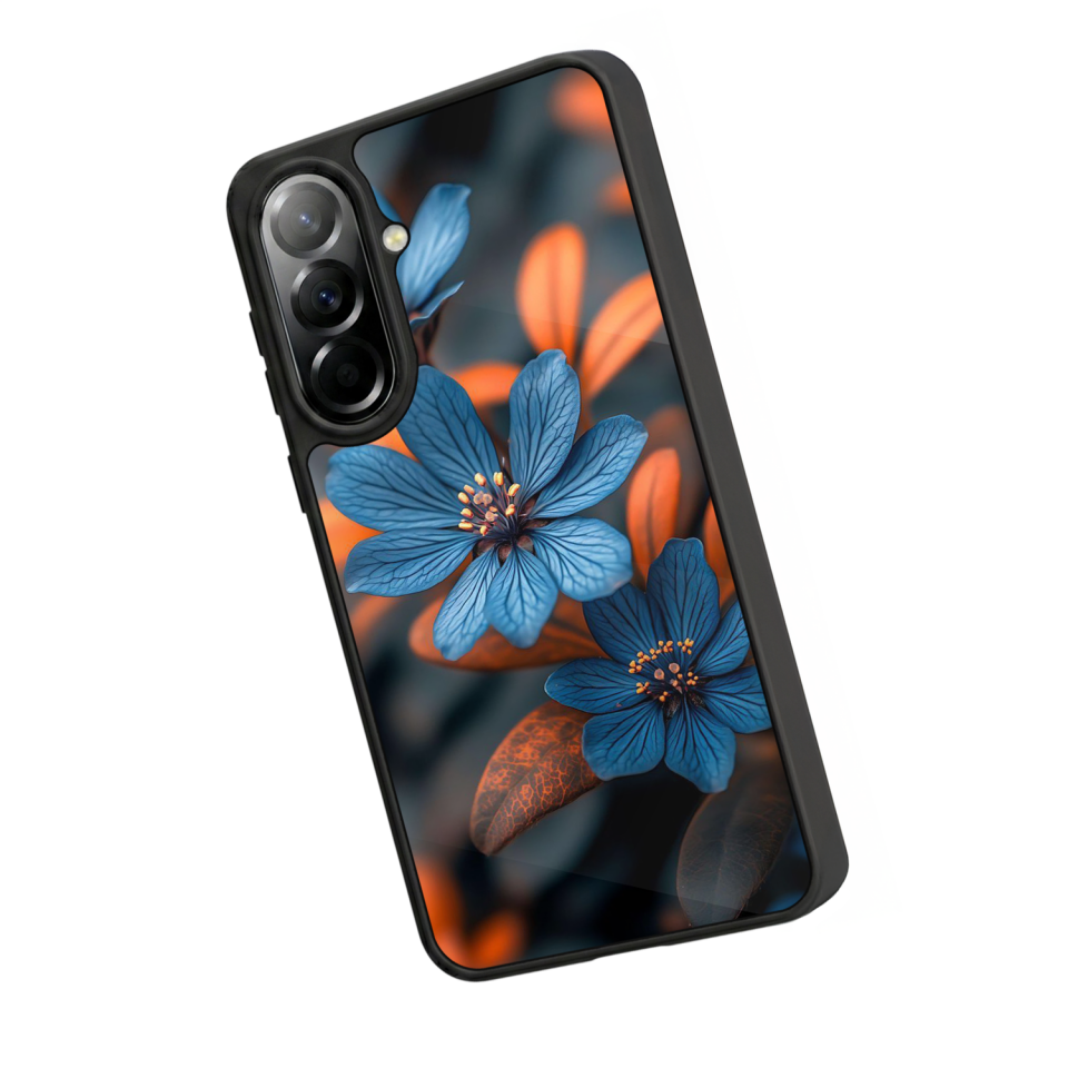 Samsung Galaxy A57 Uyumlu Cicek Tasarımlı Glossy Premium Kılıf