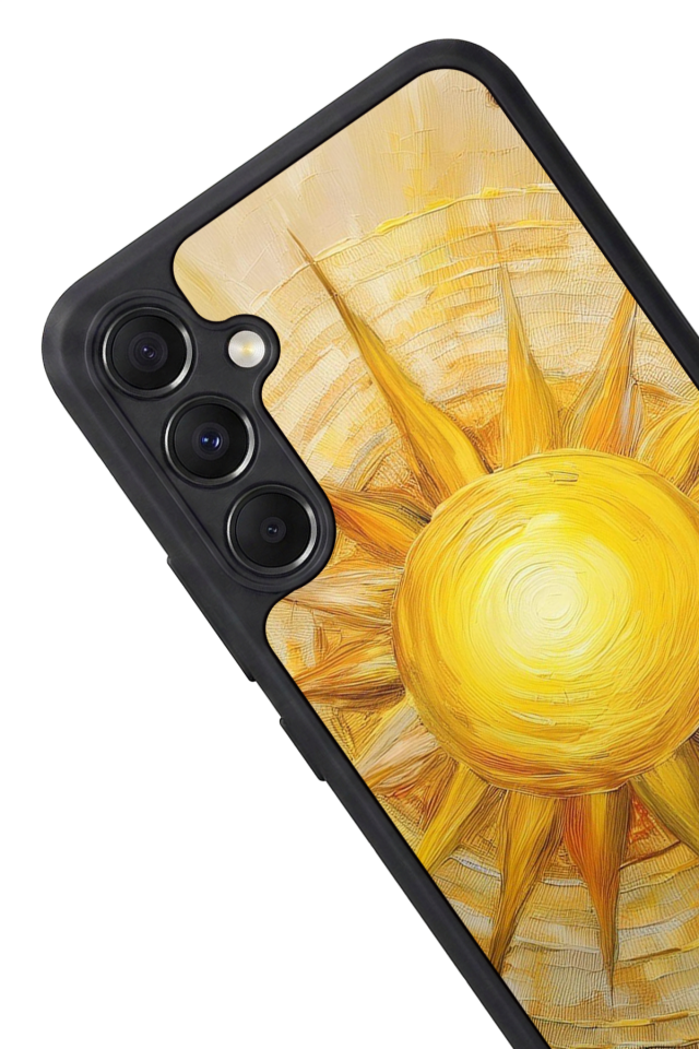 Samsung Galaxy A34 Uyumlu Güneş Tasarımlı Glossy Premium Kılıf