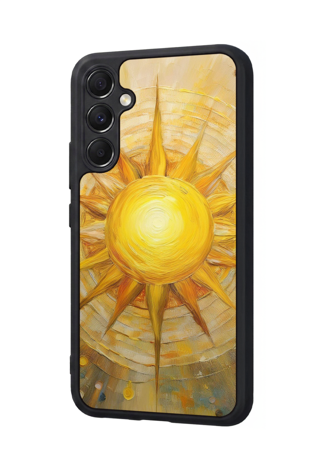 Samsung Galaxy A34 Uyumlu Güneş Tasarımlı Glossy Premium Kılıf