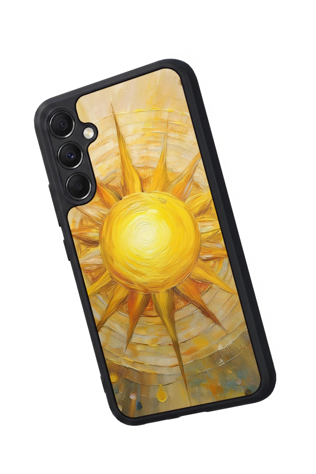 Samsung Galaxy A34 Uyumlu Güneş Tasarımlı Glossy Premium Kılıf