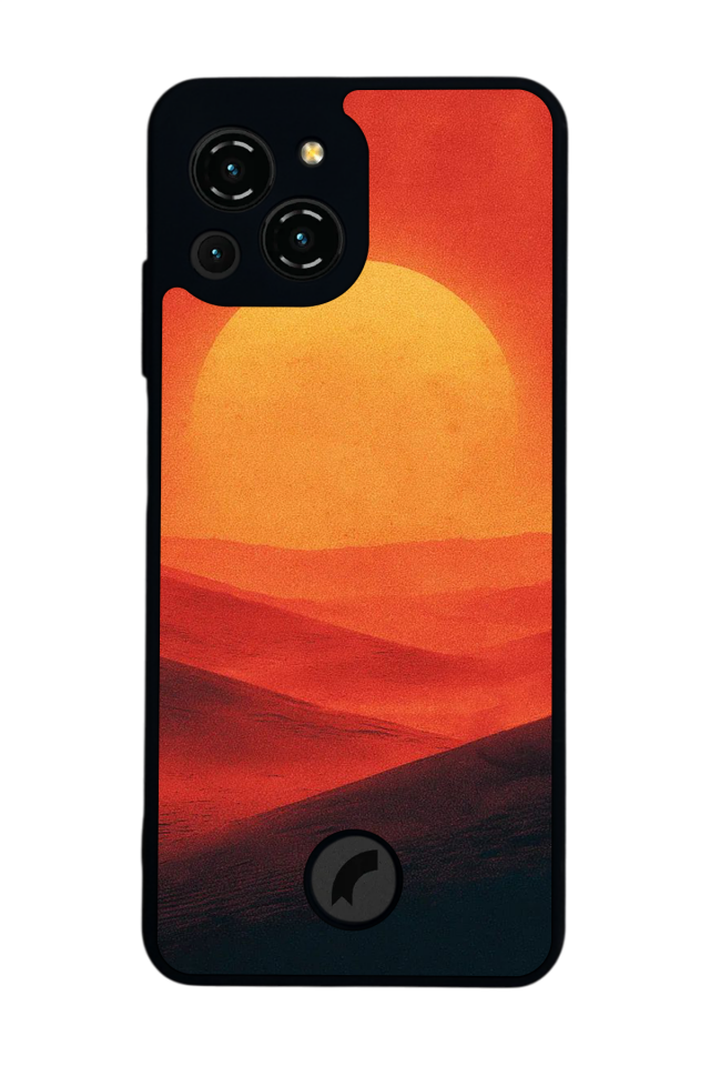 Reeder S23 Pro Max Uyumlu Gunes Tasarımlı Glossy Premium Kılıf