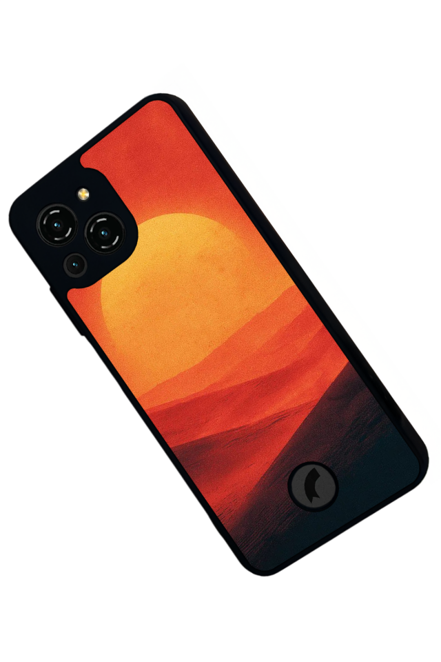 Reeder S23 Pro Max Uyumlu Gunes Tasarımlı Glossy Premium Kılıf