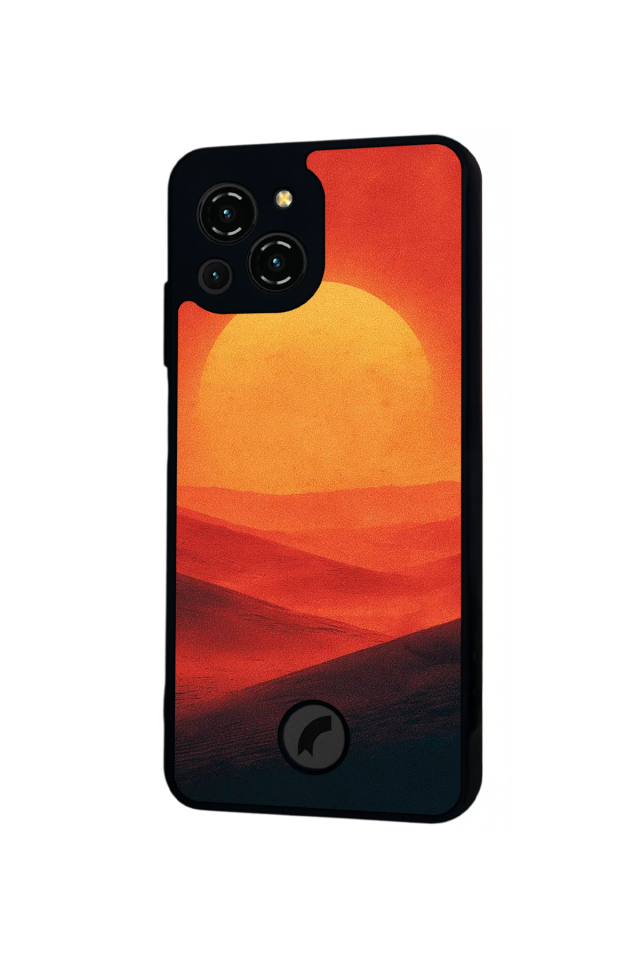 Reeder S23 Pro Max Uyumlu Gunes Tasarımlı Glossy Premium Kılıf