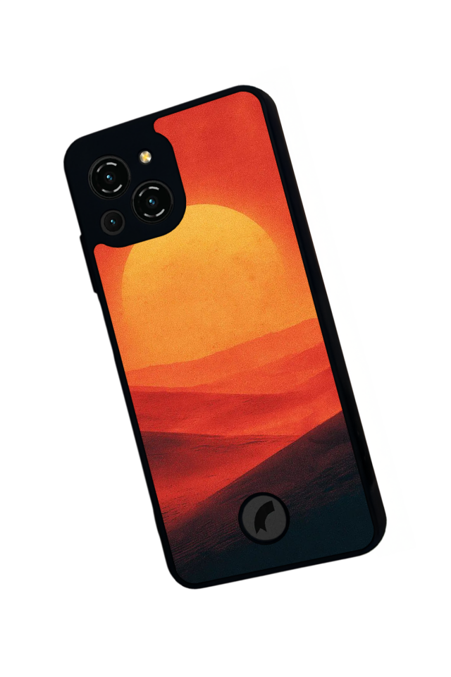 Reeder S23 Pro Max Uyumlu Gunes Tasarımlı Glossy Premium Kılıf