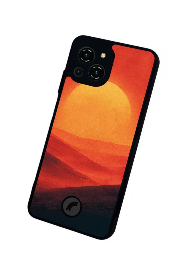 Reeder S23 Pro Max Uyumlu Gunes Tasarımlı Glossy Premium Kılıf