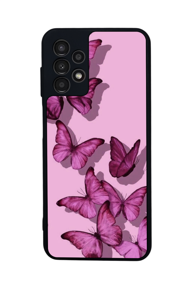 Samsung Galaxy A23 Uyumlu Kelebek Tasarımlı Glossy Premium Kılıf